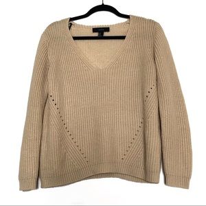 Forever21 Tan Knit Sweater Sz M